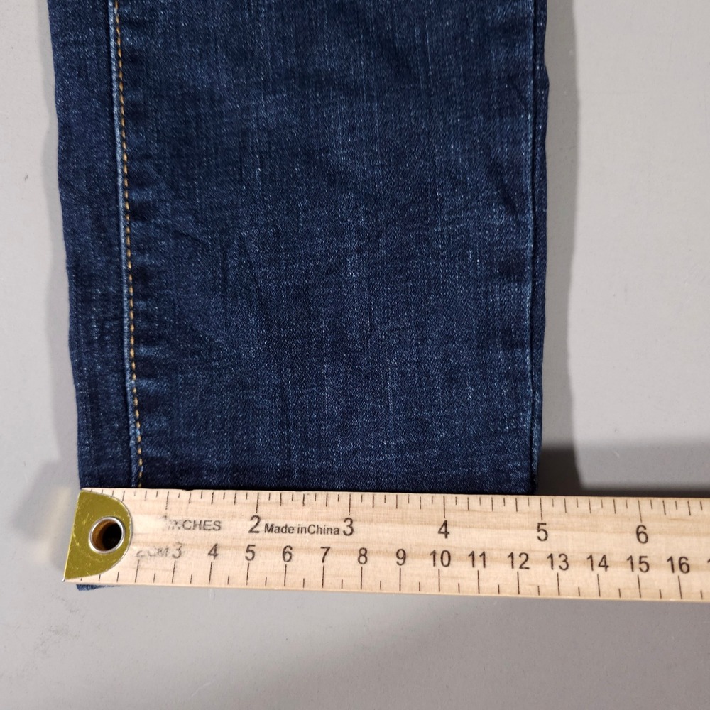 Levi's 711 Skinny Jeans Womens 32 Dark Blue Denim Mid Rise 18881-0562 - Picture 8 of 9